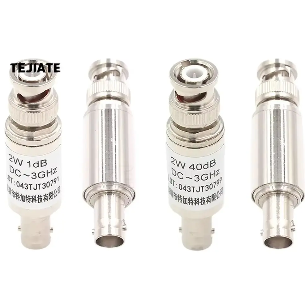 1PCS 2W Straight BNC Coaxial RF Attenuator ,DC to 3GHz,1db,3db,6db,10db,15db,20db,25db,30dB,40db