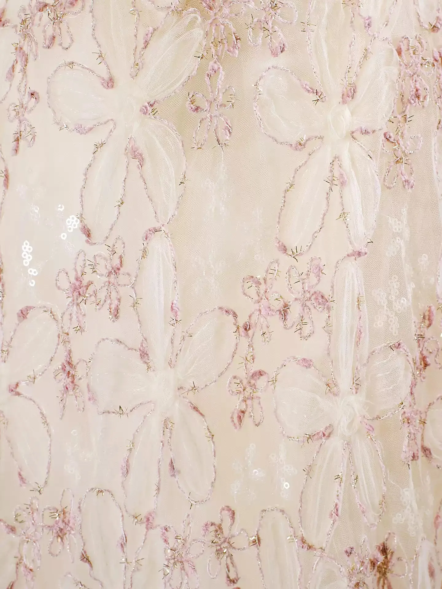 الجنية الوردي مساء اللباس التطريز الزهور حزب اللباس الحفلة الراقصة الزهور المصنوعة يدويا