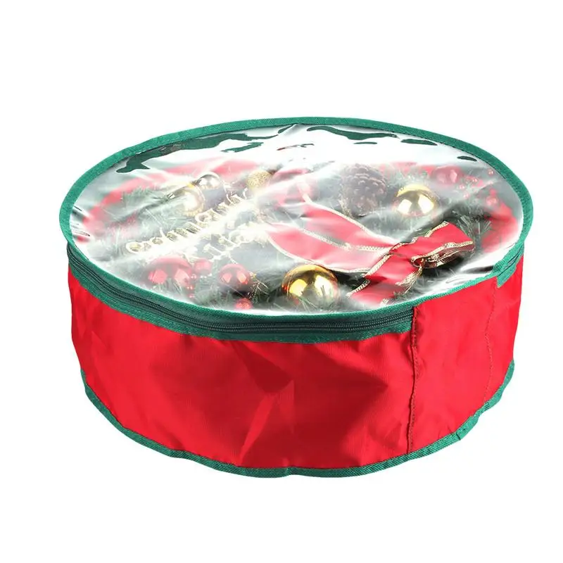 Wreath Storage Container Holiday Wreath Organizer 30 Inch Christmas Wreath Storage Bag Wreath Storage Organizer Bag For Holiday