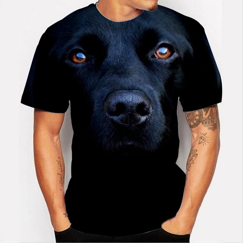 Funny Cute Dogs T-Shirts Animal 3D Print Streetwear Men Women Casual Fashion Oversized T Shirt Harajuku Kids Tees Tops Clothing