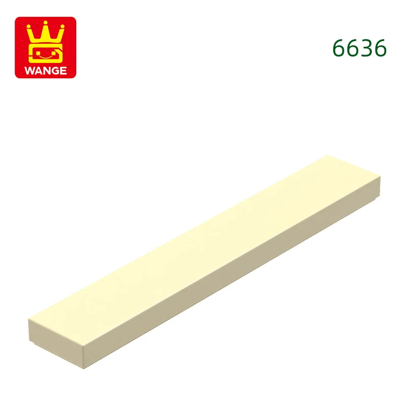 Wange 121 stks/partij 6636 1x6 Tegel Bouwsteen Moc Klassieke Accessoires Compatibel met Baksteen Kinderen Speelgoed geschenkdoos