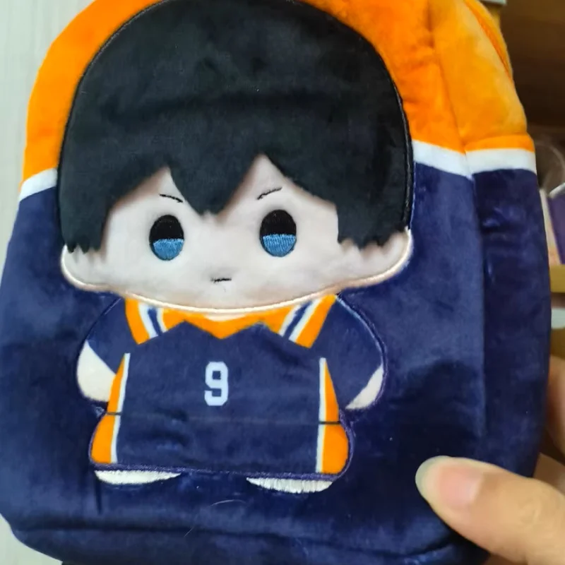 Volleyball Anime Hinata Shoyo Kageyama Tobio Cosplay Kawaii Fluffy Bag Dolls Fans Backpack Ita-Bag Mascot Halloween Xmas Gift