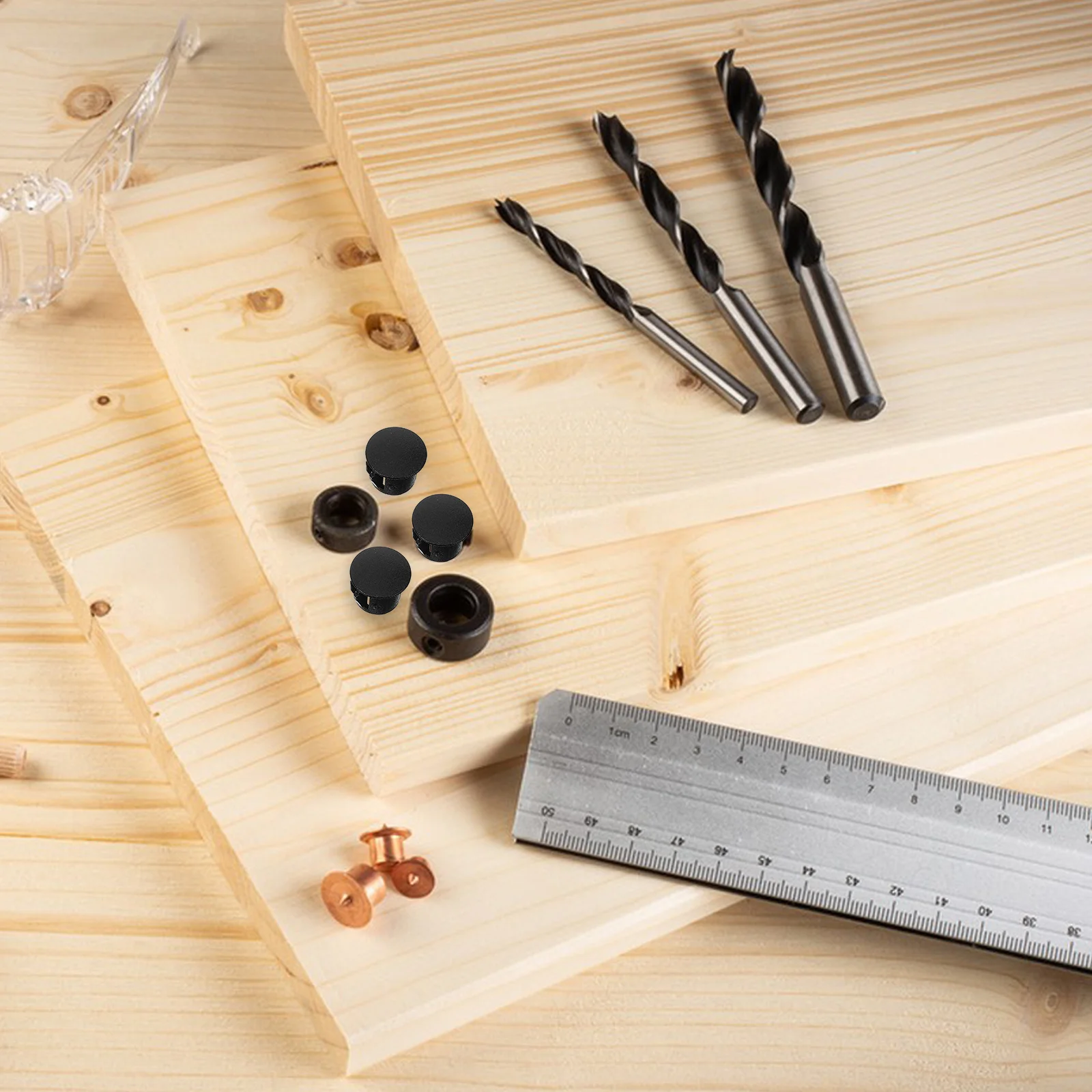 

50Pcs Furniture Hole Plugs Small Round Caps for Wood Cabinets Decorative Inserts Furniture Hole Plugs Plug Holes