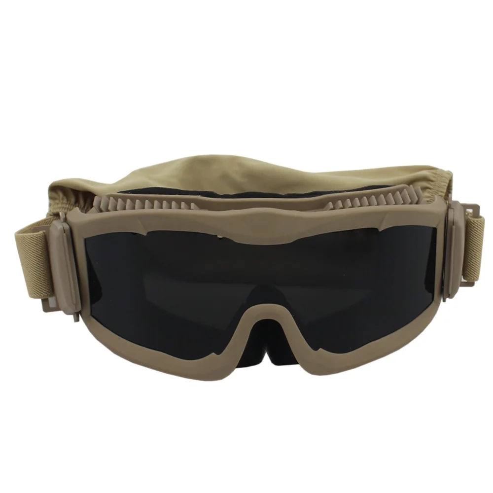 VULPO-Windproof Tactical Goggles para Airsoft Paintball Shooting, óculos anti-nevoeiro para caminhadas e montanhismo