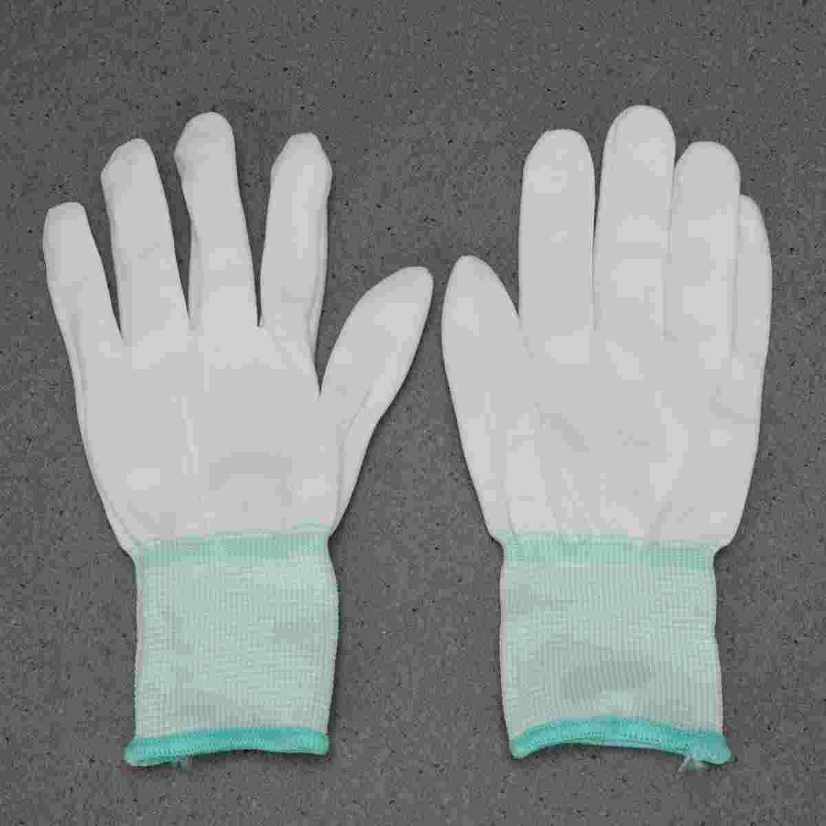 

12 Pairs Anti-Static Cut Resistant Gloves Safety Wear Resistant Working Gloves for Cutting Slicing Wood Carving Gardening