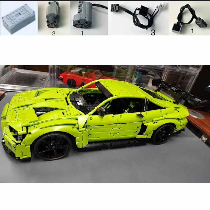 MOC-167189 New GT3 Urban Sports Racing Car Building Block Model, 3882 Pieces, Birthday Toy Gift for Boys and Children