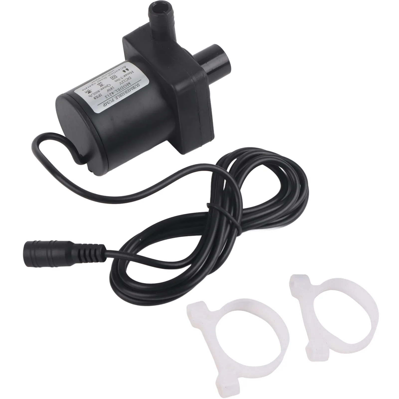 DC Dompelpomp Mini Stille Borstelloze Motor voor Zwembaden Vijver Aquarium 12V 18W 800L/h