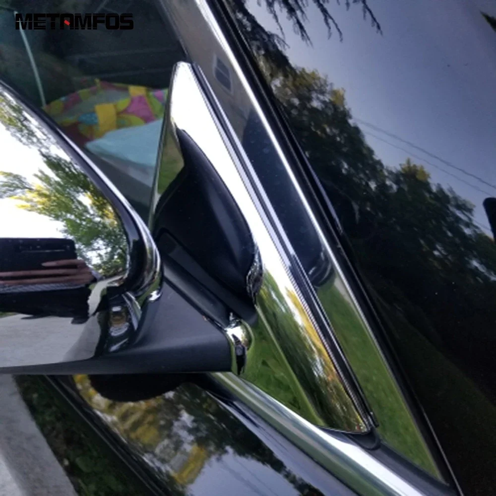 For Nissan X-Trail Rogue 2014-2018 2019 2020 Chrome Window A Pillar Cover Trim Decorative Frame Exterior Accessories Car Styling