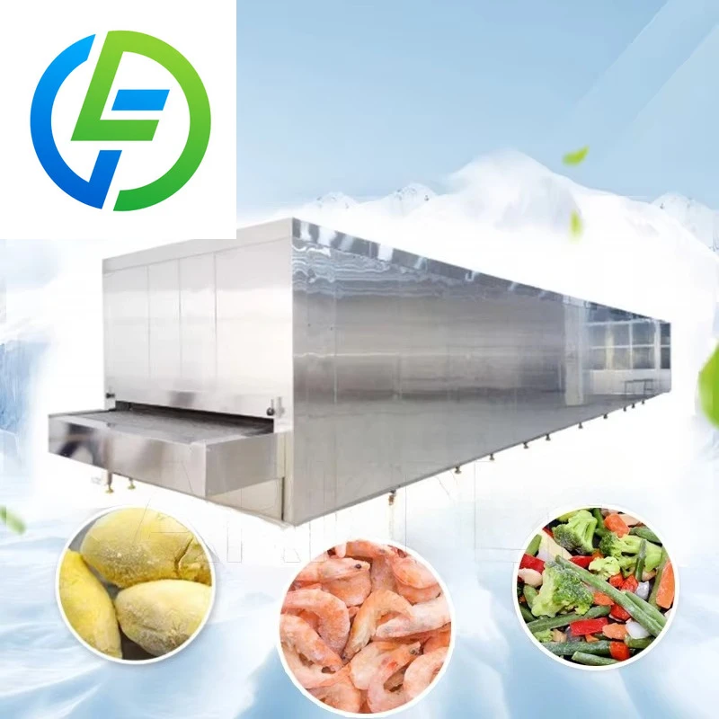 Los Fabricantes Suministran Congeladores para Frutas y Verduras | Equipo de Congelación Rápida a Baja Temperatura para Dumplings y Panecillos | Congelador de túnel de 200 kg