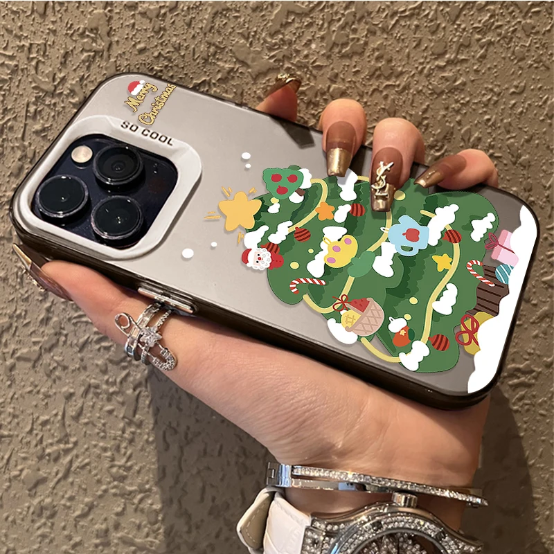 Christmas Tree Green Phone Case For Samsung , Cute Holiday Shockproof Cover