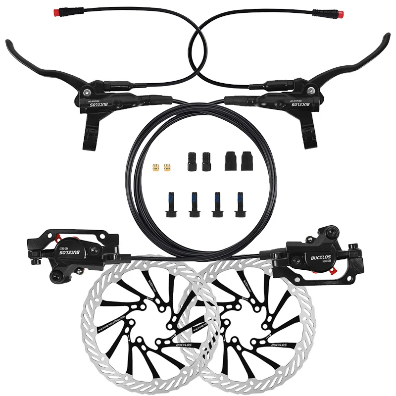 BUCKLOS E-Bike Hydraulische Schijfrem Elektrische Scooter Vouwfiets Schijfrem 2Pin Uitschakelen Elektrische Fiets Hydraulische Remmen