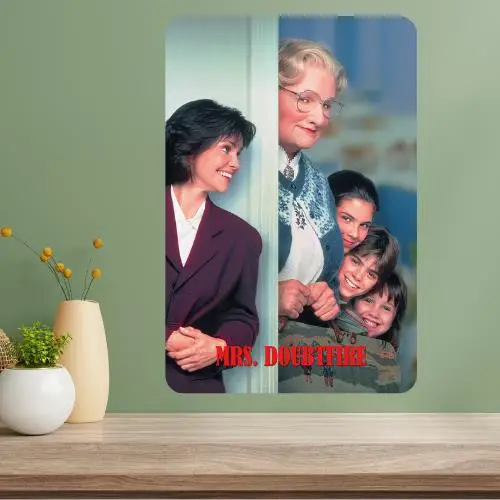Mrs Doubtfire Classic Movie Metal Poster Sign