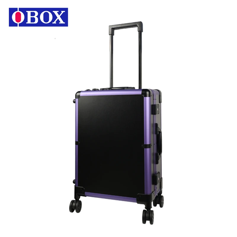 Lightweight Holographic Aluminum Foldable Makeup Trolley Large Capacity Cosmetic Travel Organizer Case Water Resistant Beauty