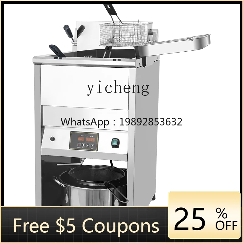 

Tqh Electric Fryer Commercial Large Capacity Deep Frying Pan Single and Double Cylinder Multi-Function Oil Fried Chicken
