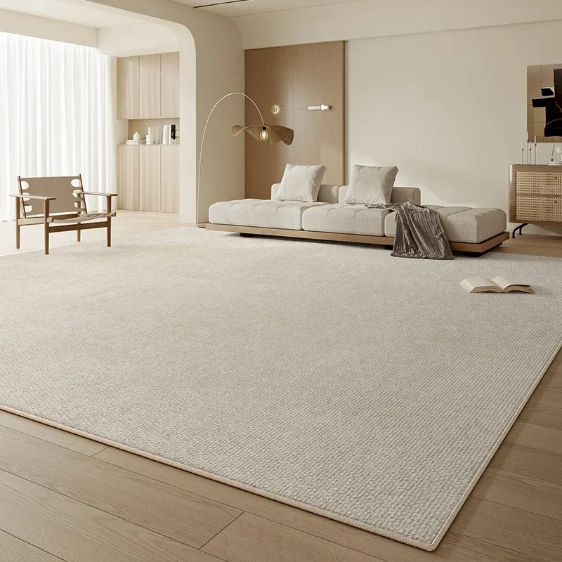 Groot tapijt voor woonkamer Licht Luxe Eenvoud Slaapkamer Kamer Nachtkastje Tapijt Home Decor Beige Bank Salontafel Vloermat Tapis