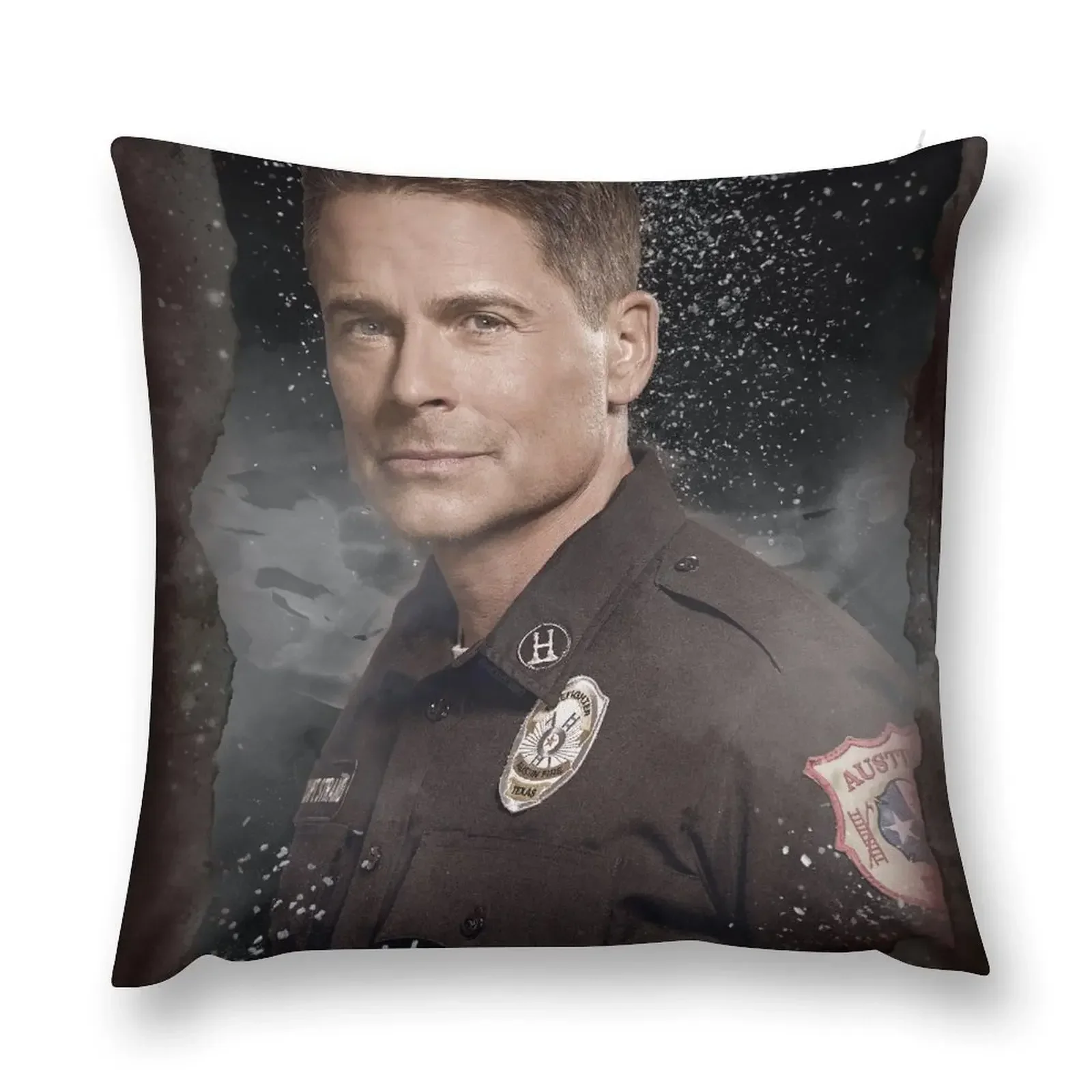 9-1-1: Lone Star - Captain Owen Strand - Burned Throw Pillow Marble Cushion Cover Decorative pillowcase pillow