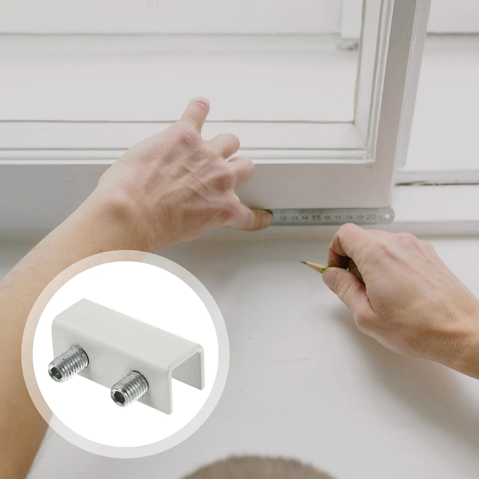 2Pcs Sliding Window Locks Child Proof Aluminum Alloy Security Locks Safety Lock for Home Office School Window Stoppers Key