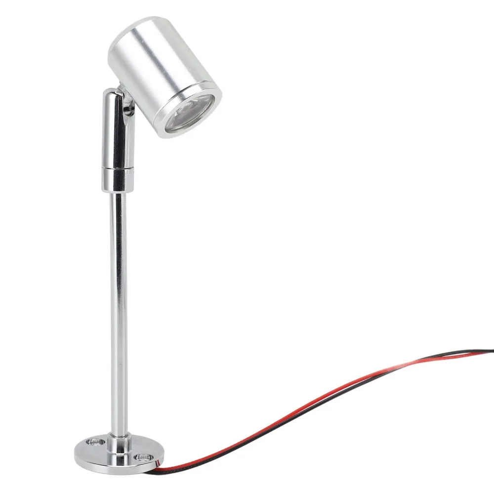 3W LED Spotlight Light AC 85-265V Aluminum Alloy LED Spot Light 6.10in Height Adjustable Display Lighting Fixture