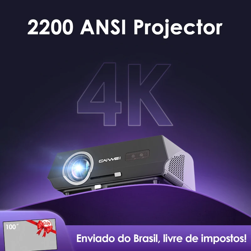 4K Android 11 TV Projectors for Movie Auto Focus Smart Wifi 1080P Full HD Home Theater Netflix Officially-Licensed Projector