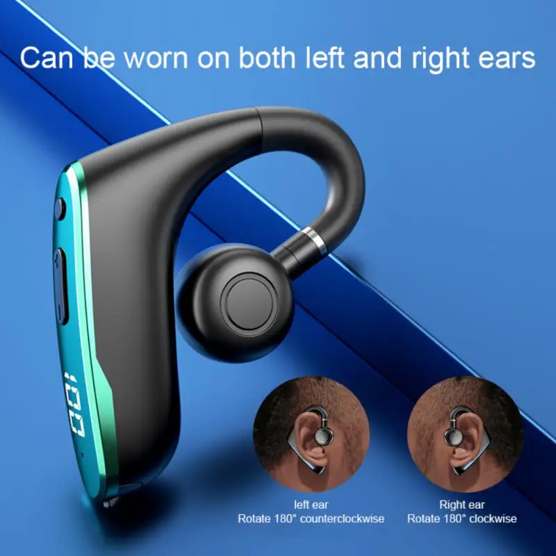 YP W8 Handsfree earbuds Wireless Digital Display Bone Conduction Business  Headphones Bluetooth  Hanging Ear Type Headset