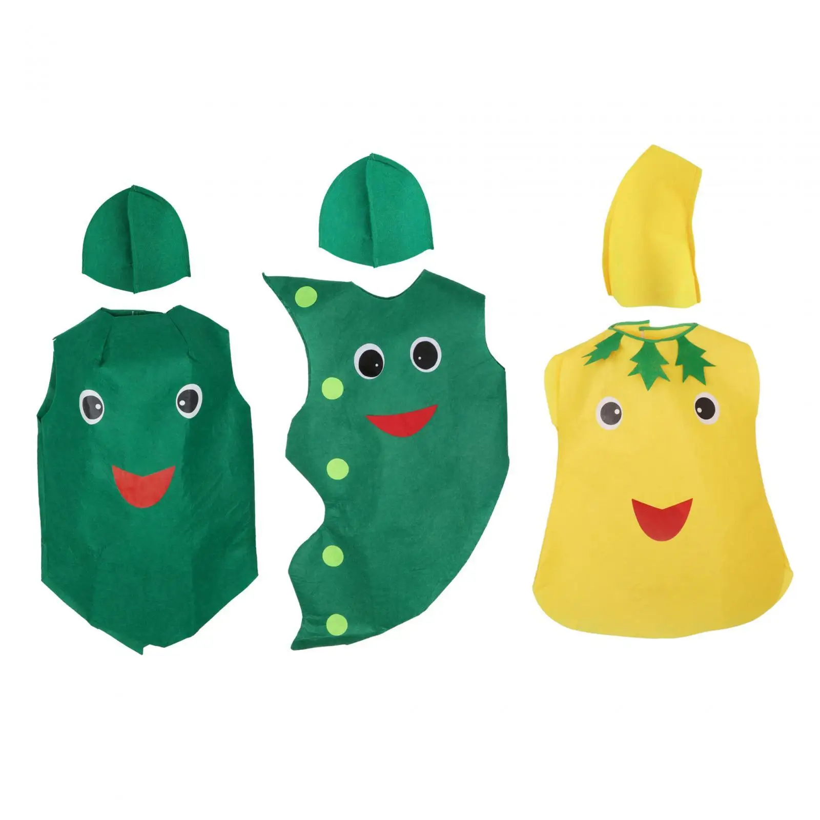 Kids Vegetable Costume Cute with Hat for Roles Play Carnivals Themed Party