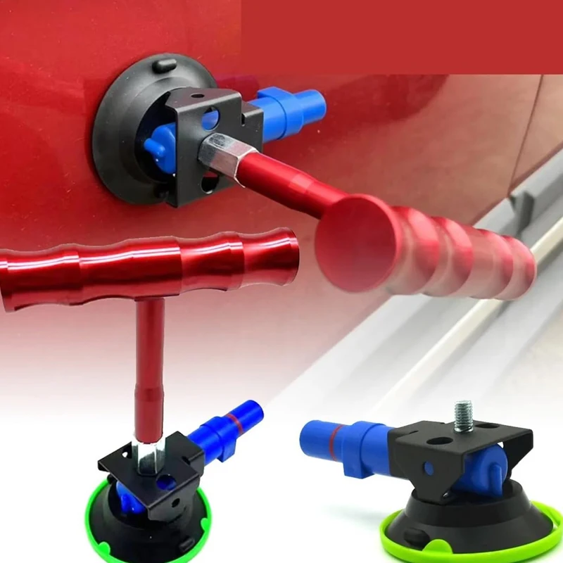 Paintless Dent Repair Tool T-Handle Dent Puller Car Repair Tools Dent Removal Tools Puller Set Handheld Air Pump Suction Cup