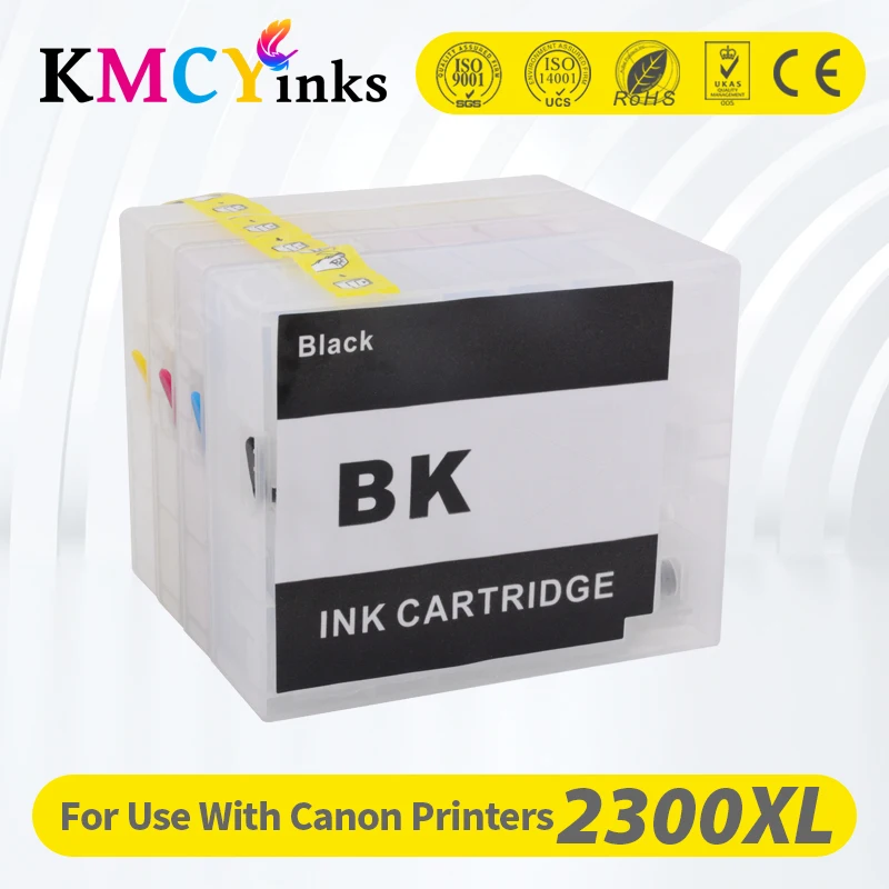 KMCYinks PGI-2300 Refill Ink Cartridge with ARC Chip For Canon MAXIFY MB5030 MB5130 MB5330 iB4030 iB4130 Printer PGI 2300XL