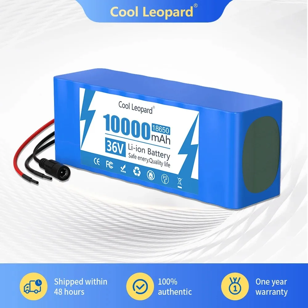 

36V 10Ah 18650 Battery Pack 10S2P Rechargeable Lithium-ion Battery For Electric Scooters Motorcycle Bicycles Batteries+Charger