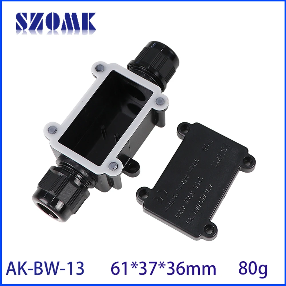 2 Terminal Block Waterproof Outdoor External Joint Junction Ip68 Enclosure Electrical Underground Cable Wire Power Connector Box