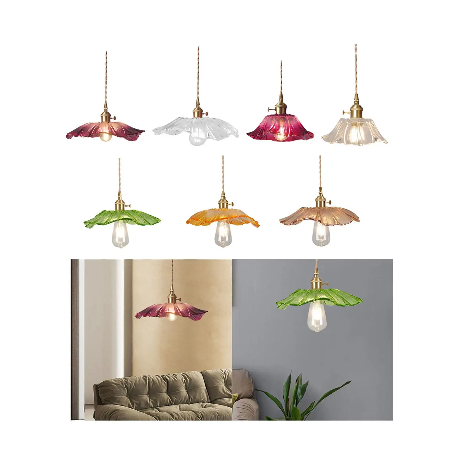 

Flower Pendant Light Nordic Hanging Lamp for Dining Room Restaurant Bedside