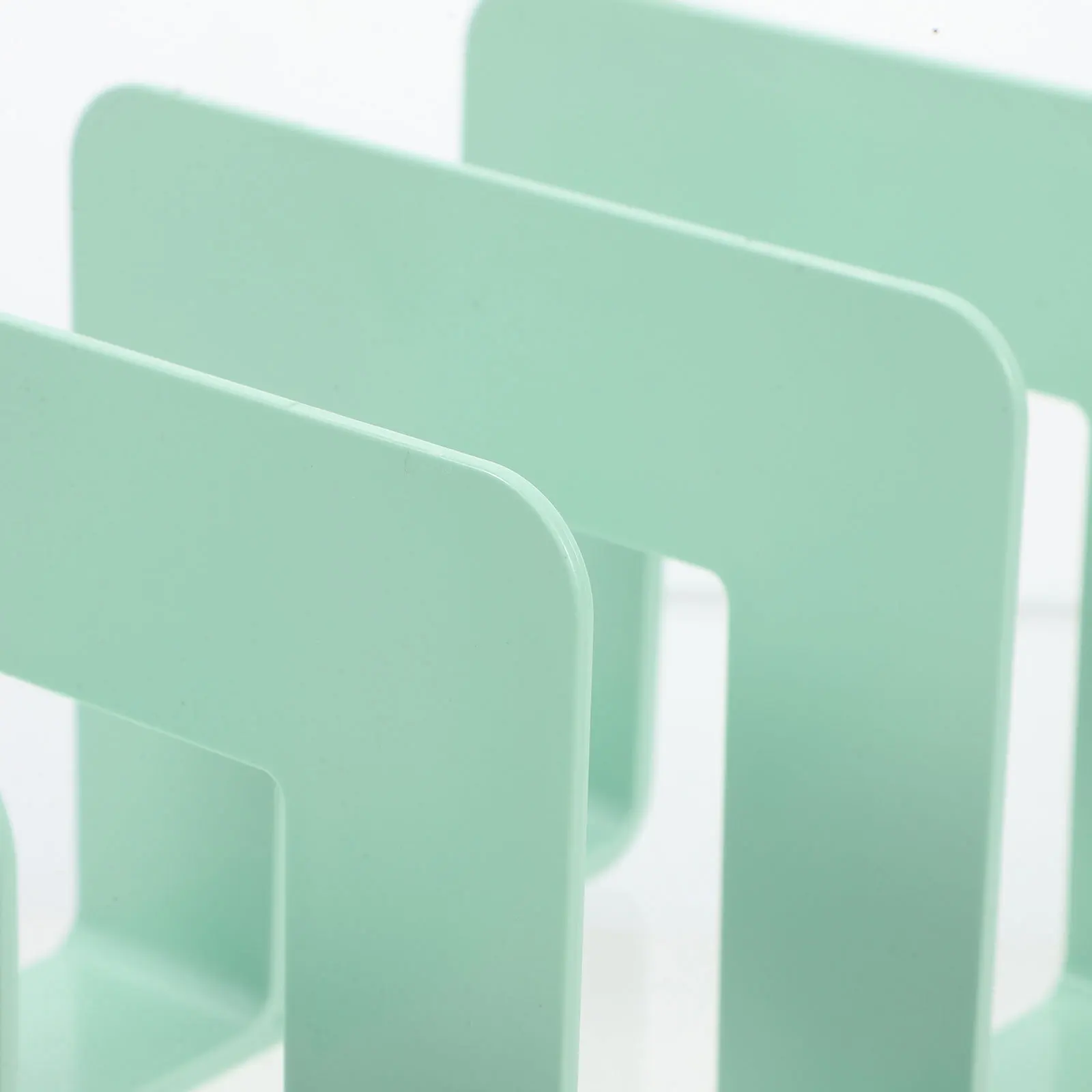 Sturdy Desktop File Organizer No Assembly Required for Home Office Study Bookshelf Holder with Rounded Corners for Safe Use