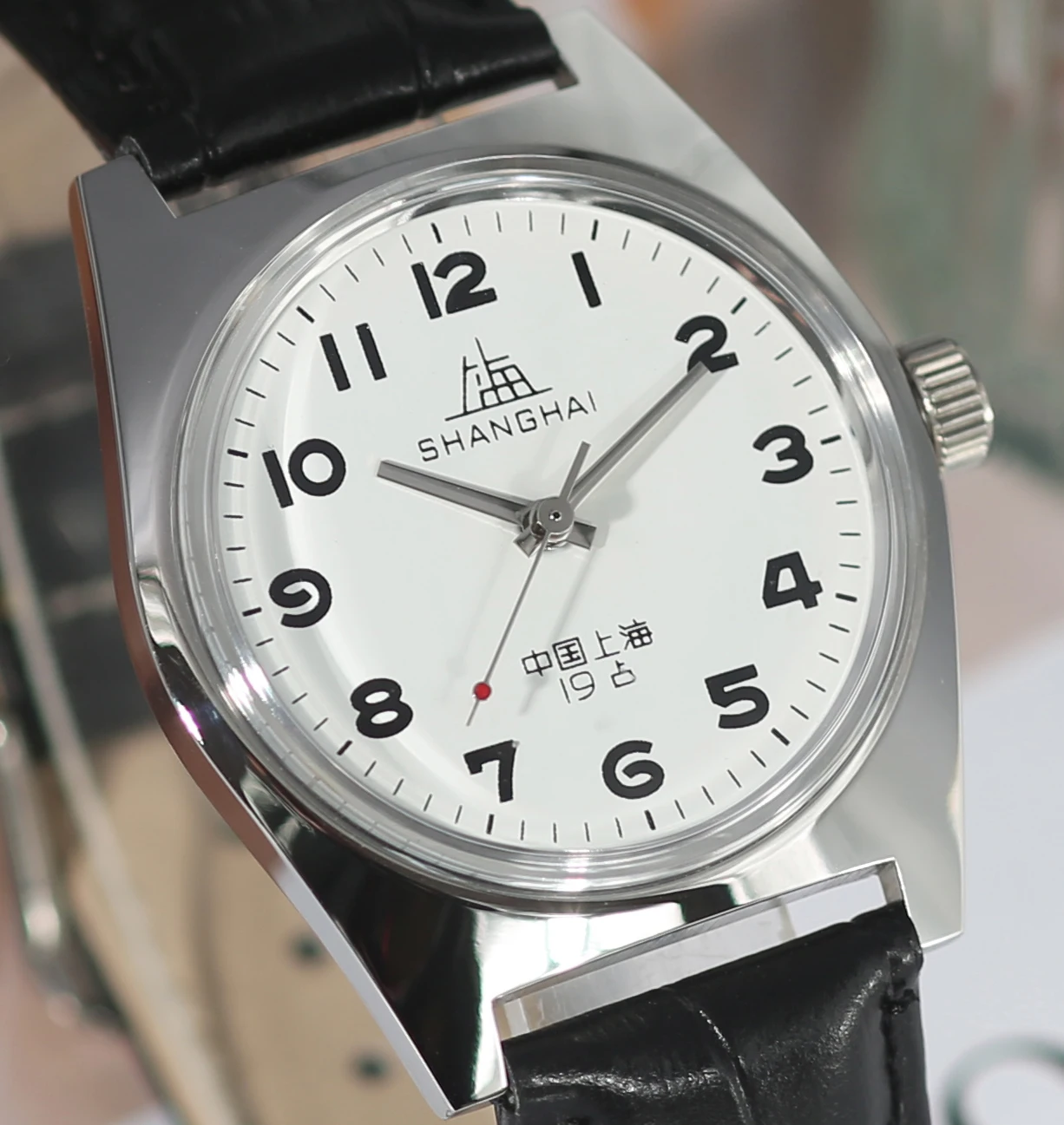 

Шанхайские механические часы 36 мм с ручным ветром для мужчин 7120 Водонепроницаемые деловые часы в винтажном стиле Наручные часы для повседневного ношения