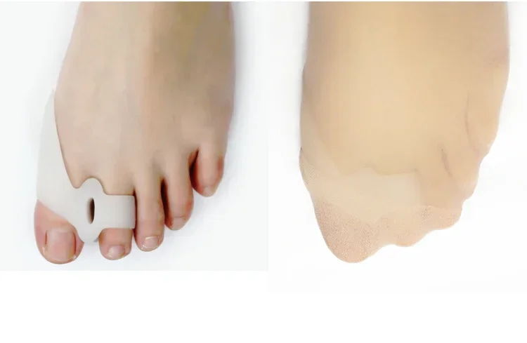 1 para nowy codziennego użytku biologiczny silikonowy duży palec u nogi palucha koślawego korektor haluksy urządzenie lecznicze Separator palców stopy pielęgnacja stóp — zdjęcie 4