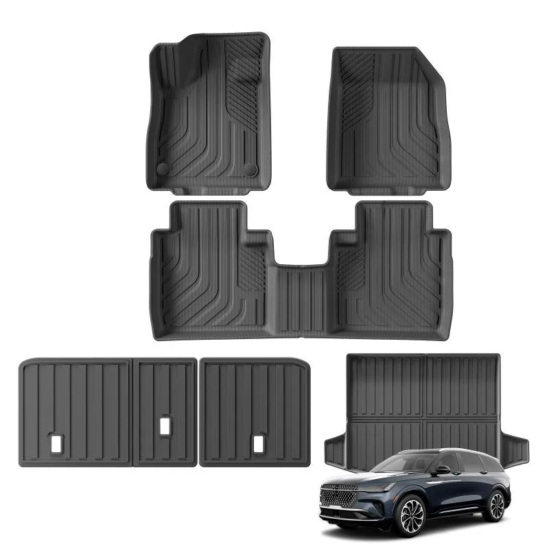 

For Lincoln Nautilus 2024 2025 Car Floor Mats Cargo Liner Trunk Pad Tpe 3d Foot Mat Black Left Hand Drive