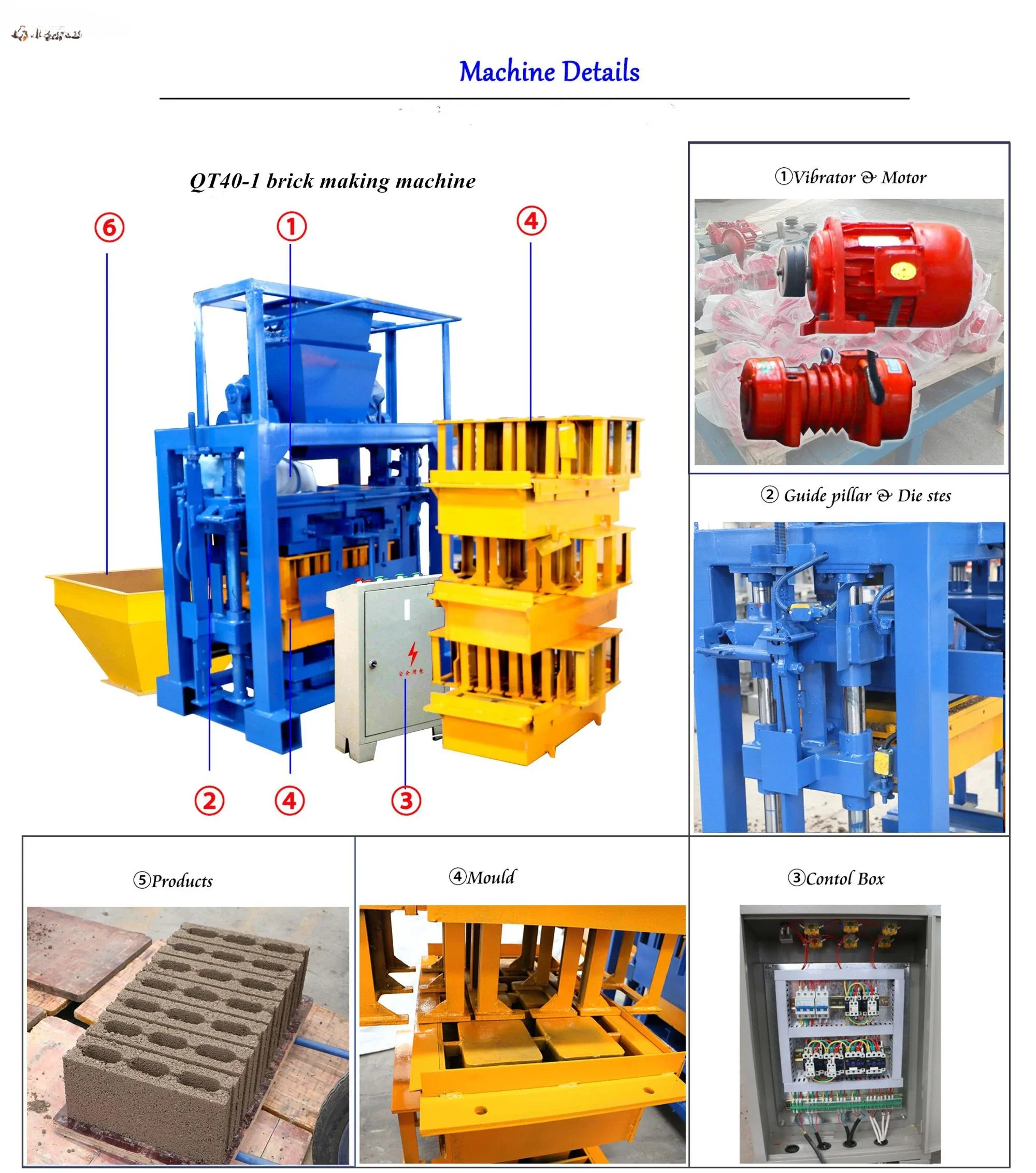 YG Semi Automatic Diesel Hollow Paving Block and Concrete Brick Making Machine South Africa