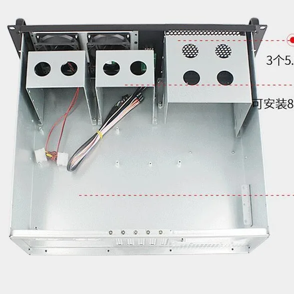 Dingxiang Short 3U Chassis 390mm Depth 8 HDD Bay 3U Server Industrial Computer Host Case