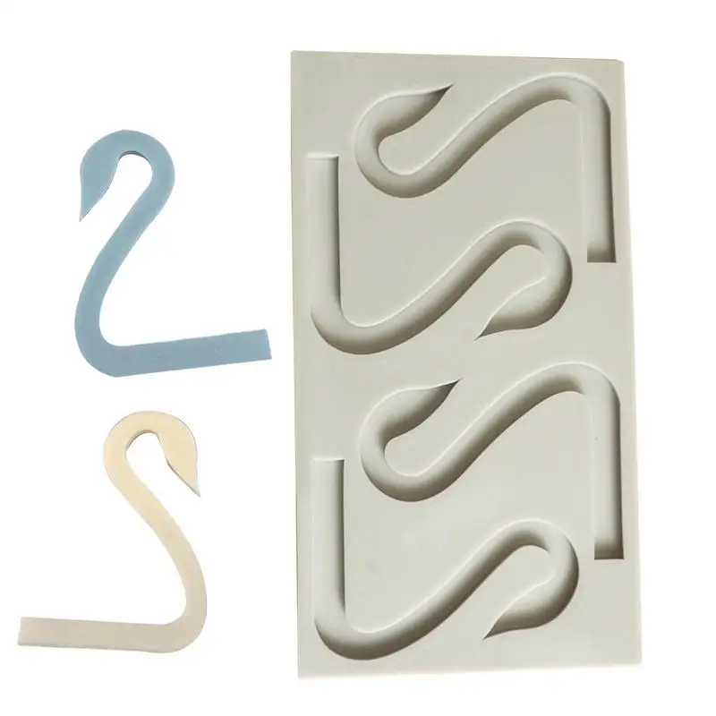 Kitchen DIY Swan Neck Silicone Mold 3D Swan Fondant Cake Decorating Moulds Chocolate Pastry Baking Tool