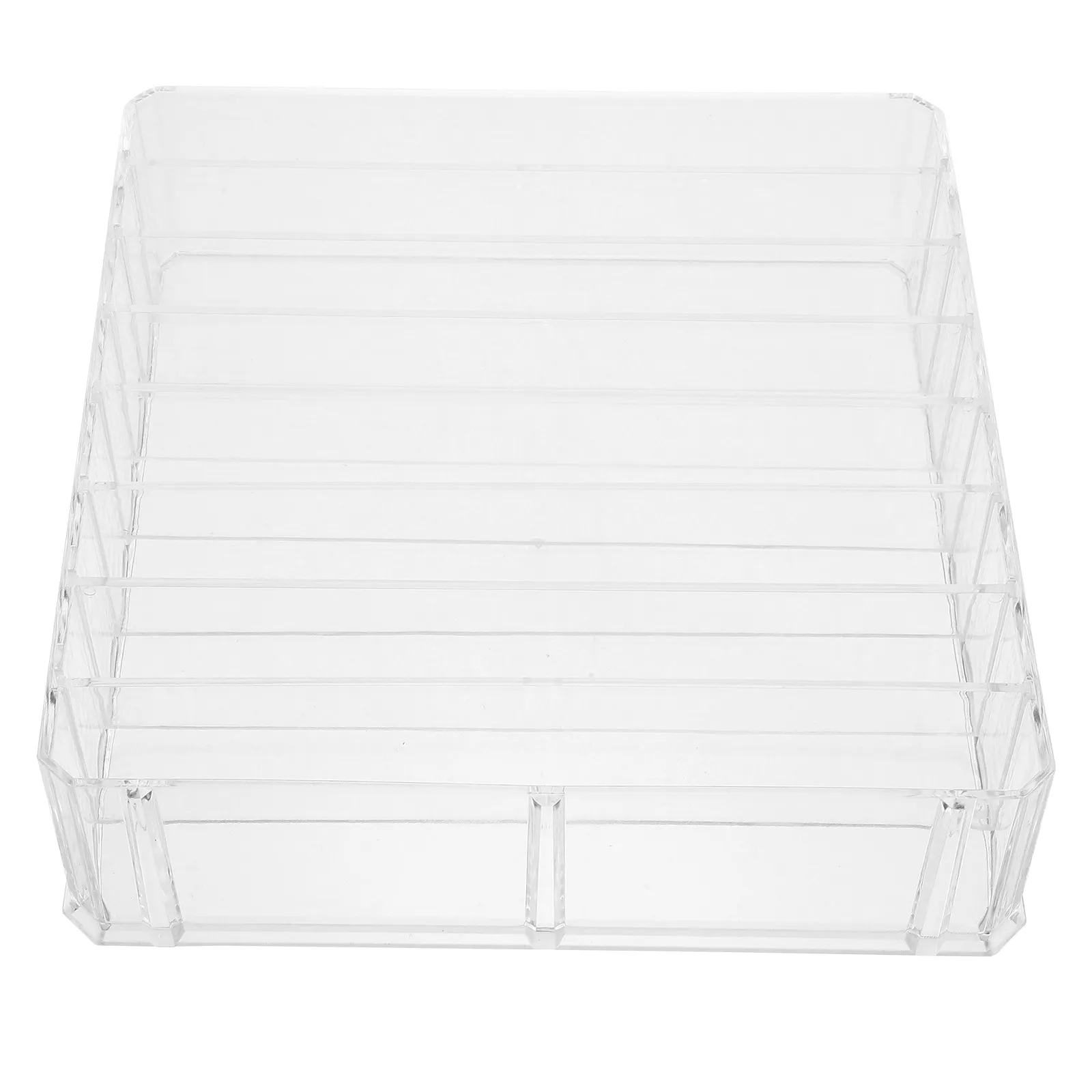 Multi-Grids Cash Organizer Box Money Storage Tray with Coin Bill Compartments Cash Holder for Office Store Classroom Use view 4