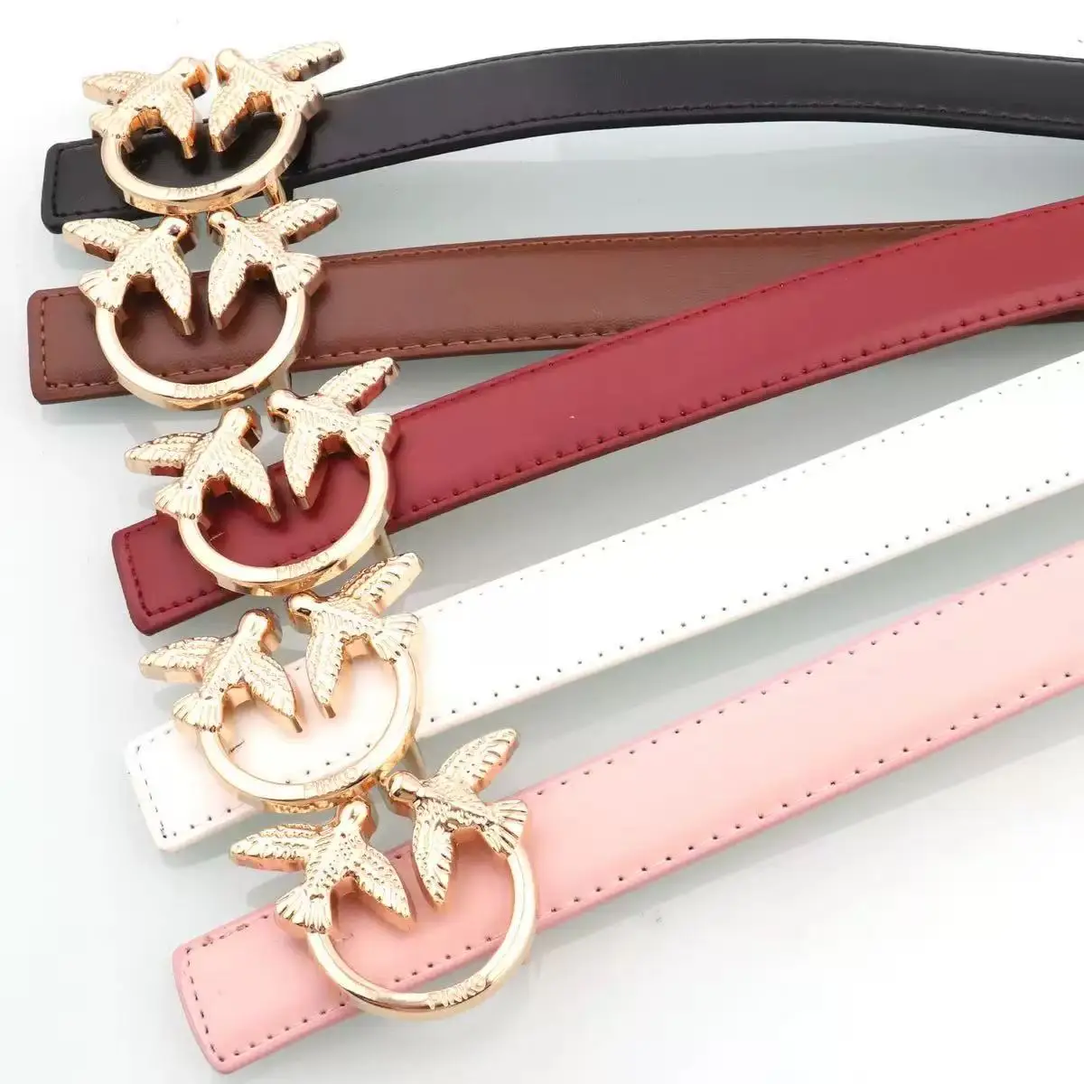 For Pinko Women's Belt Luxury Minimalist Pearl Fashionable A