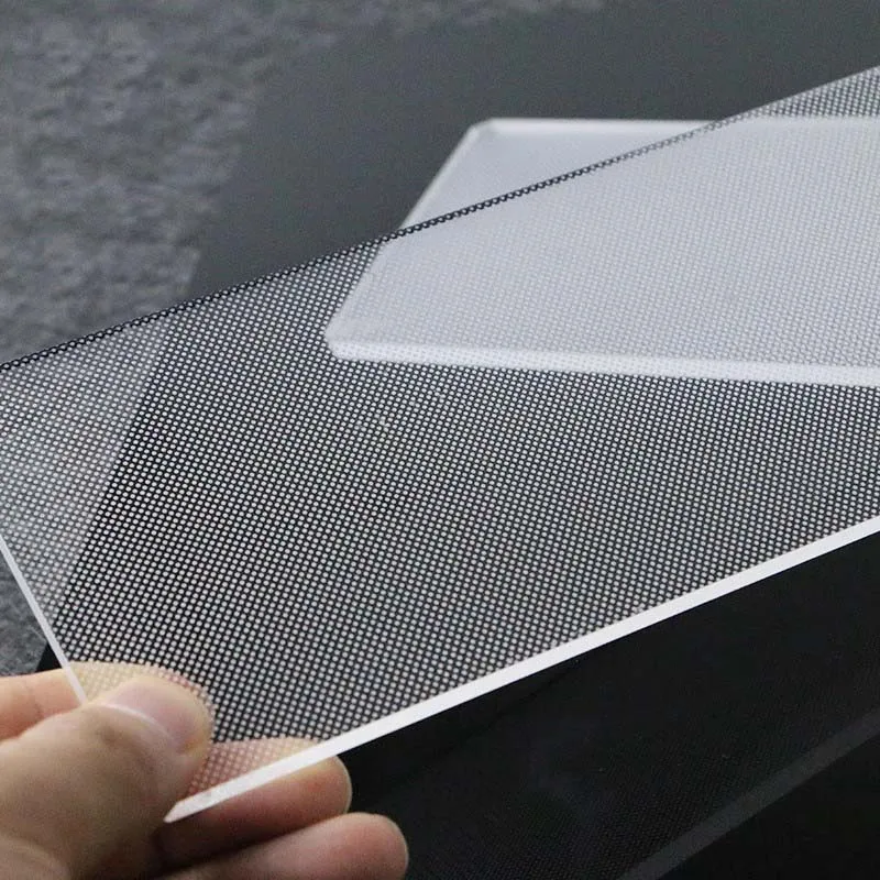 1Pc Single-sided Laser-Dotted Acrylic Light Guide Plate LGP Signage LED Acrylic Light-Emitting Panel Plastic Sheet PMMA Board
