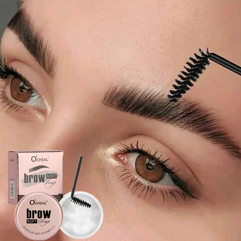 โปร่งใส Wild Brow จัดแต่งทรงผมครีมคิ้วพร้อมแปรงเจลไม่มีสี Shaping Eyebrow GEL สบู่ WAX CLEAR Eyebrow Cream