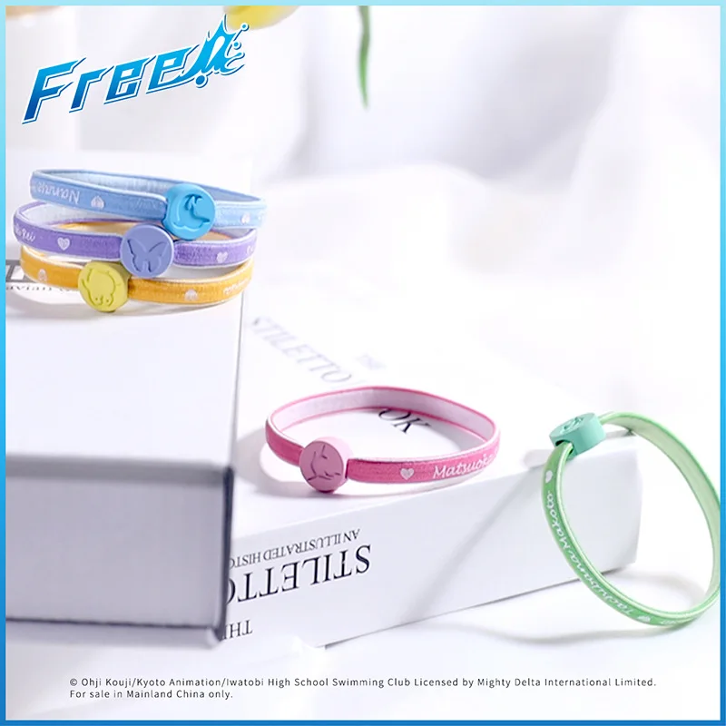 Free! Unisex Nanase Haruka Tachibana Makoto Hazuki Nagisa Animal Series China Official Authorization Silica Gel Hair Rope 2