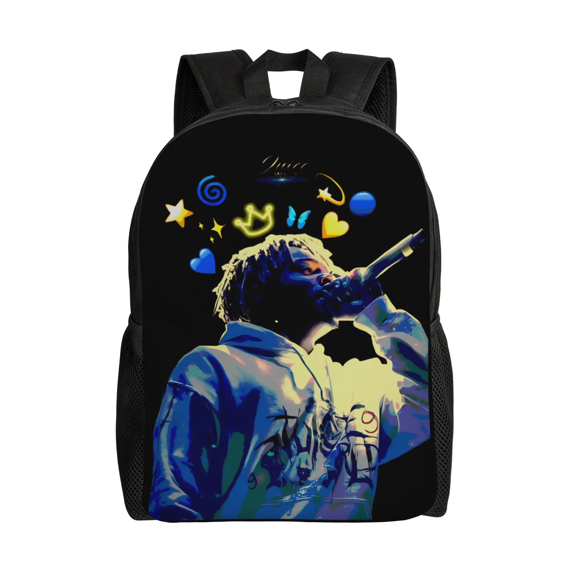 

Музыкальный рюкзак Juice Wrld для мужчин и женщин, стильный рюкзак для старшей школы, деловой рюкзак, сумка для ноутбука, прочная холщовая сумка