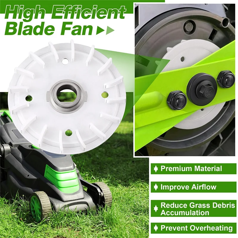 

【Space-Saving】Lawn Mower Blade Part Kit For Dual Blades-For EGO Power+ LM2130SP, LM2150SP, LM2160SP 21 Inch Repair Accessories