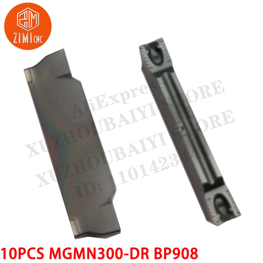10P MGMN300-DR BP908 3mm wide cutter inserts MGMN300 carbide inserts for MGEHR Carbide Inserts CNC metal mechanical cutting tool