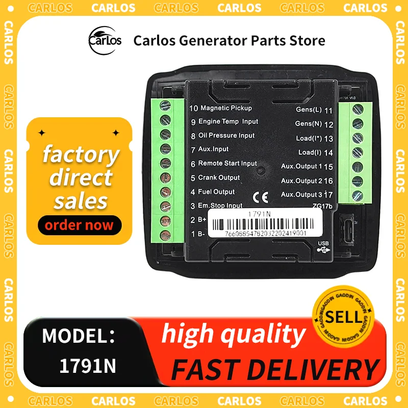 

HGM1791N Genset Controller Replaced Original Smartgen HGM1790N AUTO Start Module Generator Controller