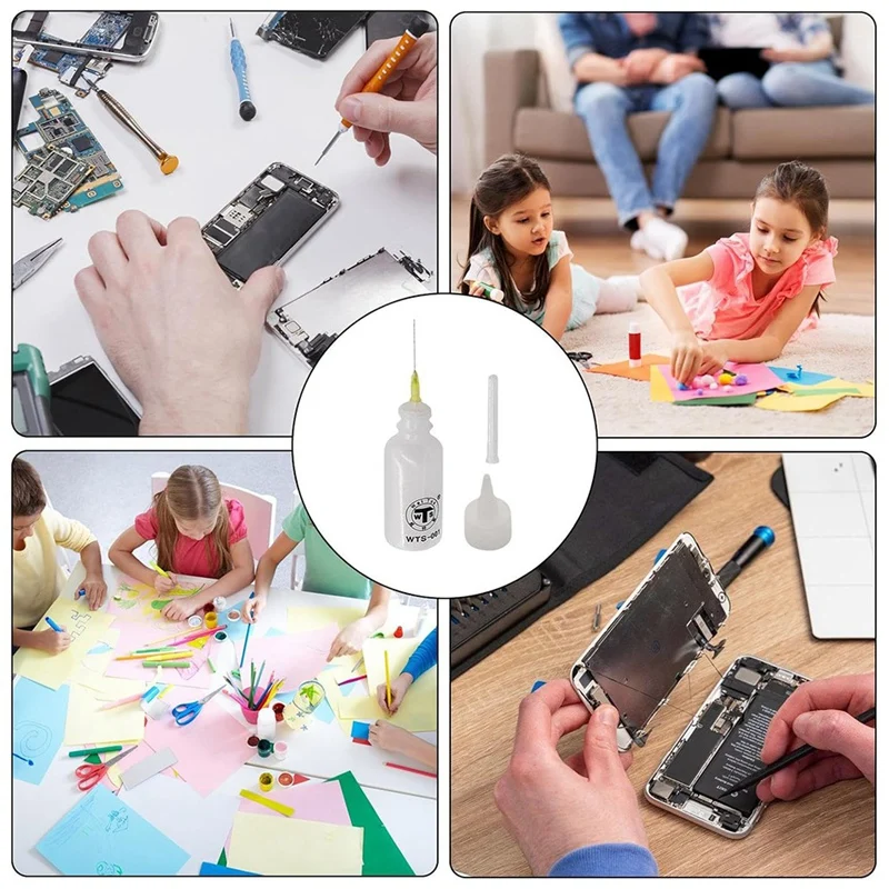 ABNO-2Pack إبرة تلميح قضيب زجاجة-إبرة تلميح الغراء ضغط إبرة مزيتة الدقة تلميح اللف أداة زجاحة ضغط