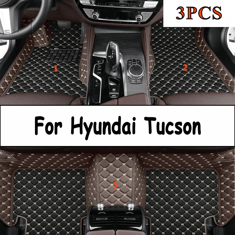 

Car Floor Mats For Hyundai Tucson Non-hybrid 2021 2022 2023 Custom Auto Foot Pads Automobile Carpet Cover interior accessories