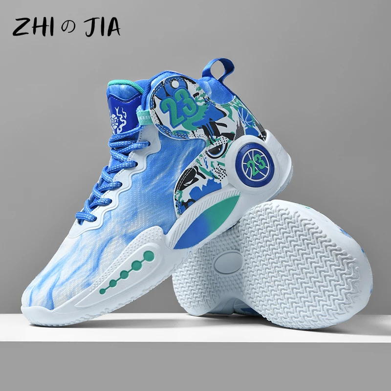 New Durable Basketball Shoes Men\'s Spring and Autumn Mesh Breathable Sneaker Youth Outdoor Fashion Trend Training Footwear 36-45