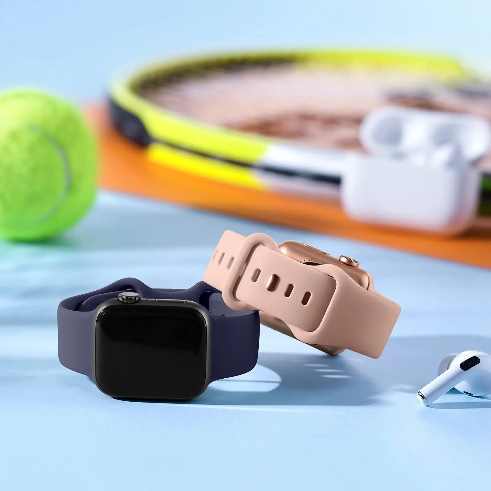 Cinturino a doppia chiusura per cinturino Apple Watch 45mm 49mm 44mm 42mm 41mm 40mm cinturino sportivo in Silicone serie iWatch 8 7 6 5 se Ultra